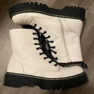 Knock off white doc martens